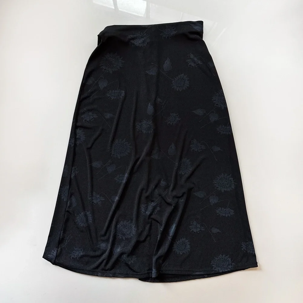 Es • se / Vintage 90's‎ Sunflower Midi Skirt -